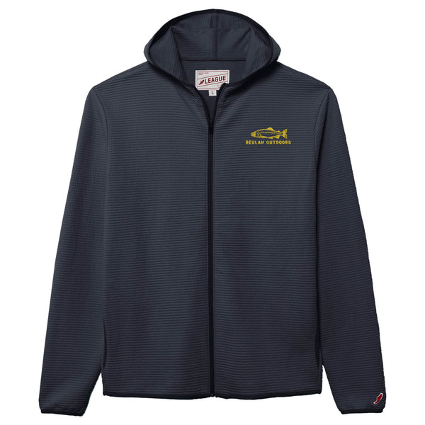 Trout Horizontal Quilt Hoodie