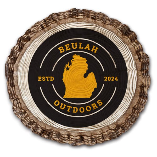 Beulah Outdoors Michigan Wood Coaster