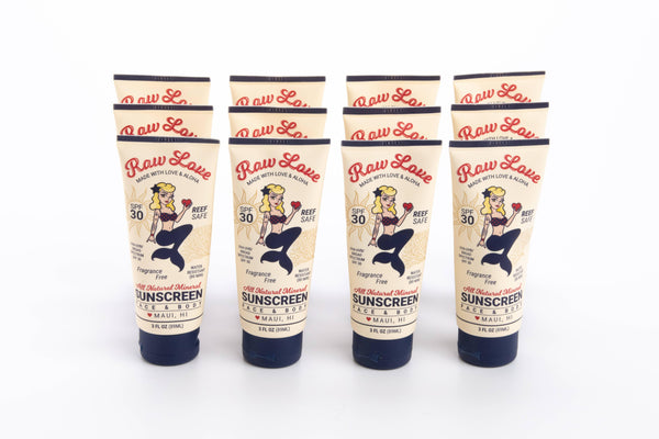 Raw Love 3 oz Reef-Safe Mineral Sunscreen – Unscented Tube