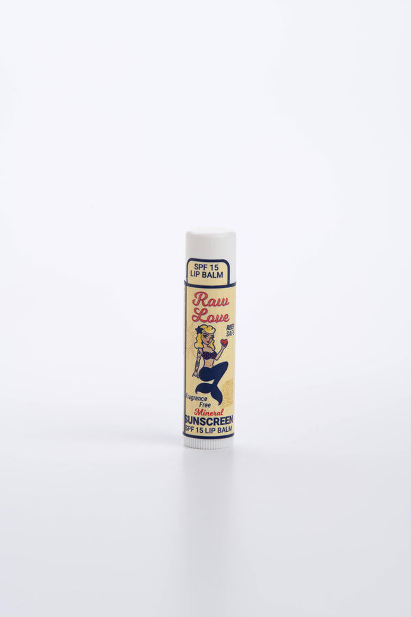 Raw Love SPF 15 Reef-Safe Mineral Lip Balm – Unscented