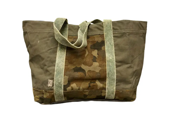 Recycled Camoflauged Tent Tote