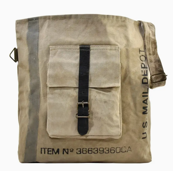 Recycled Military Tent Crossbody Bag