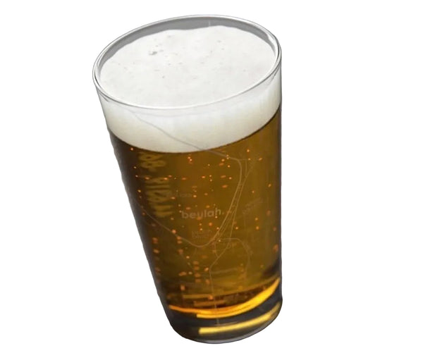 Beulah Etched Pint Glass