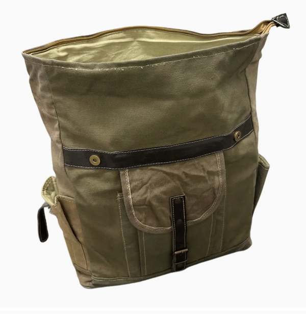 Recycled Military Tent Backpack