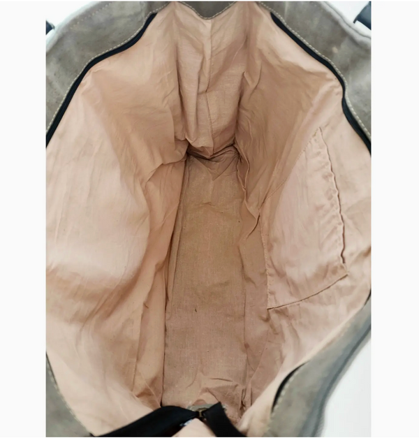 Recycled Military Tent Texas Longhorn Tote
