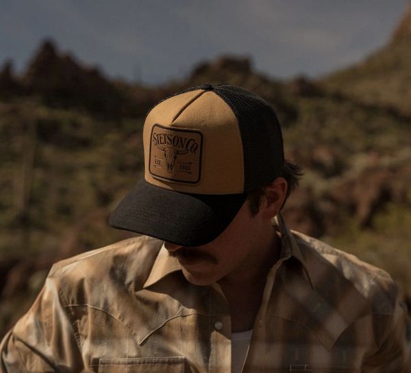 Stetson Leather Patch