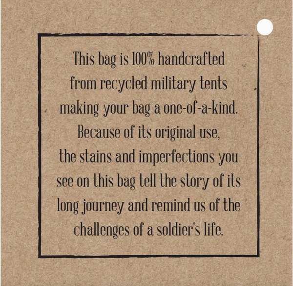 Recycled Military Tent Backpack