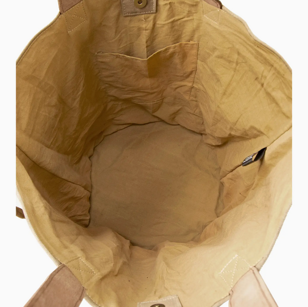 Large Recycled Military Tent Tote