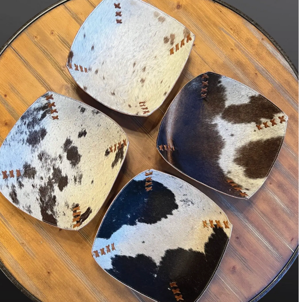 Cowhide Leather Bowl