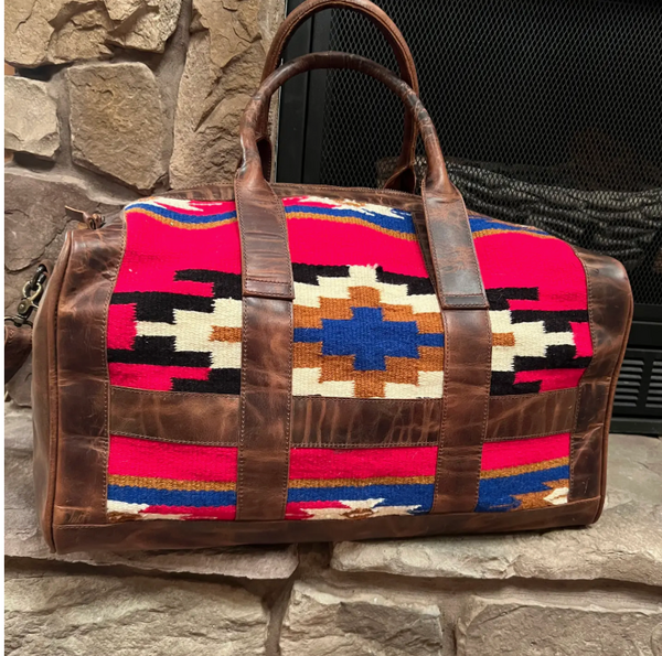 Western Saddle Blanket Duffel Bag