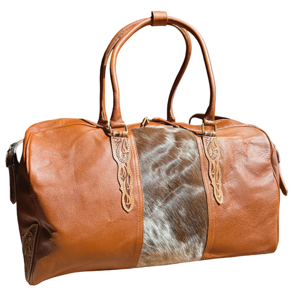 Western Leather Duffel Bag