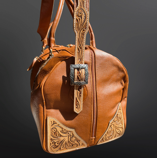 Western Leather Duffel Bag