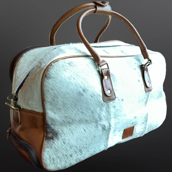 Western Cowhide Wheeled Duffel Bag Carry On