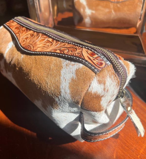 Cowhide Toiletry Bag