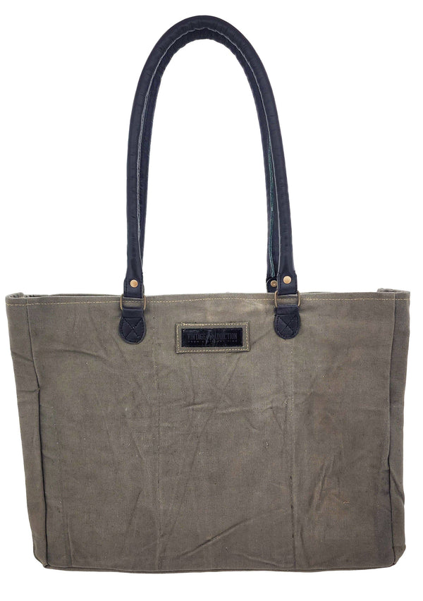 Texas Longhorn Recycled Tent Market Tote