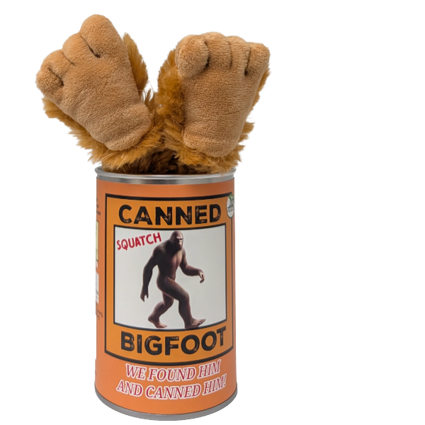 Canned Bigfoot | Stuffed Animal Plush | Funny Jokes Big Foot