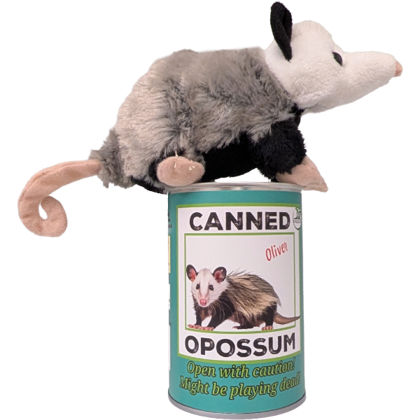 Oliver the Canned Opossum | Stuffed Animal Plush w/Jokes