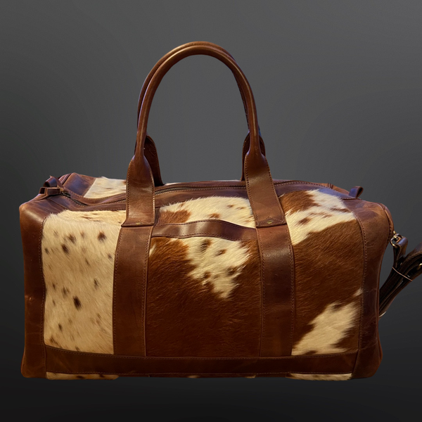Genuine Cowhide Leather Duffel Bag