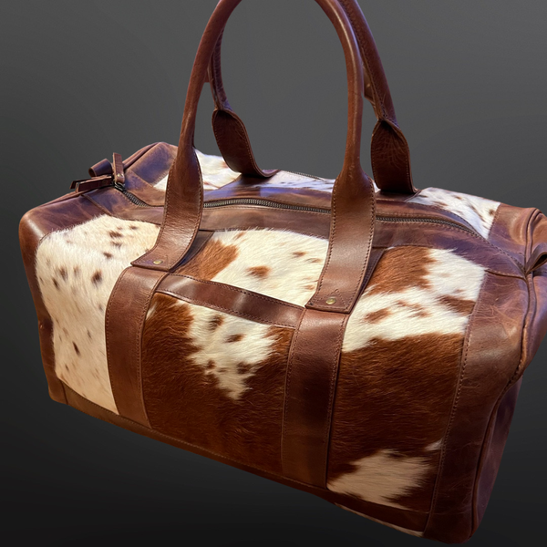 Genuine Cowhide Leather Duffel Bag