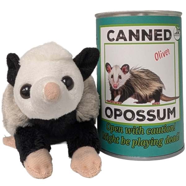 Oliver the Canned Opossum | Stuffed Animal Plush w/Jokes