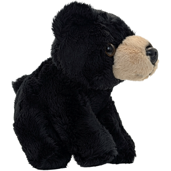 Russ the Canned Black Bear | Stuffed Zoo Plush w/Jokes |Gift