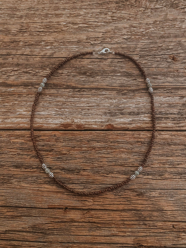 Turquoise Beaded Genuine Navajo Beaded Choker