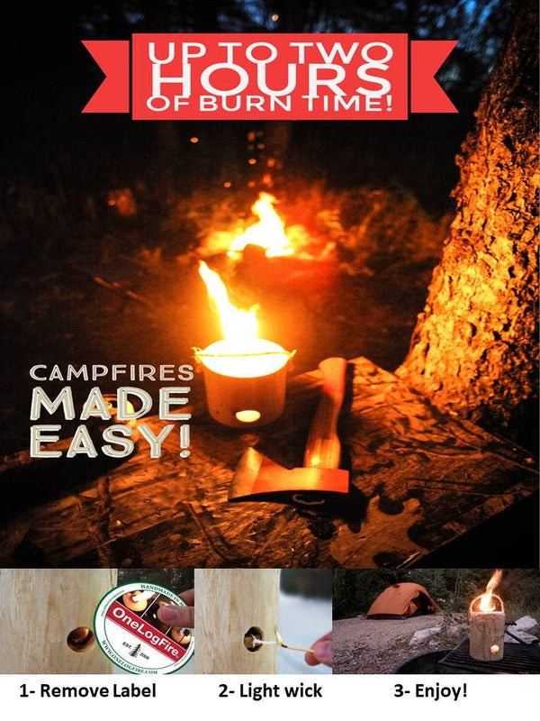 Mini Onelogfire Log 1-Hour burn