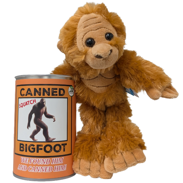 Canned Bigfoot | Stuffed Animal Plush | Funny Jokes Big Foot