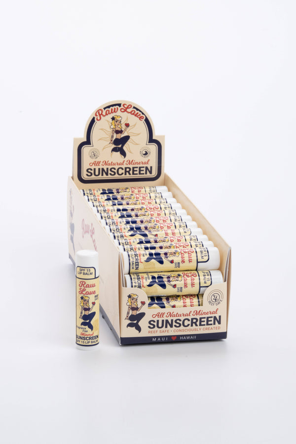 Raw Love SPF 15 Reef-Safe Mineral Lip Balm – Unscented