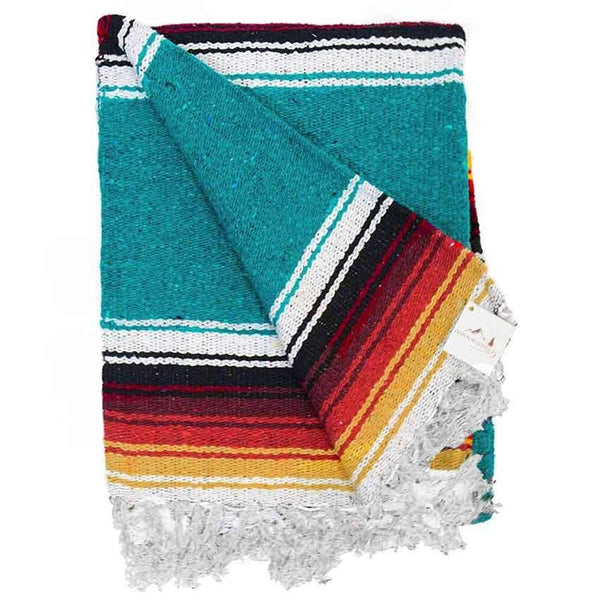 Turquoise Yoga Blanket
