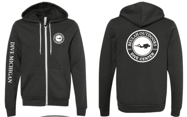 Dive Logo Zip Up Hoodie