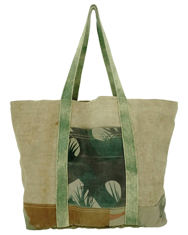 Large Recycled Tent Tote with Camouflage