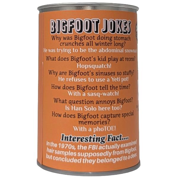Canned Bigfoot | Stuffed Animal Plush | Funny Jokes Big Foot