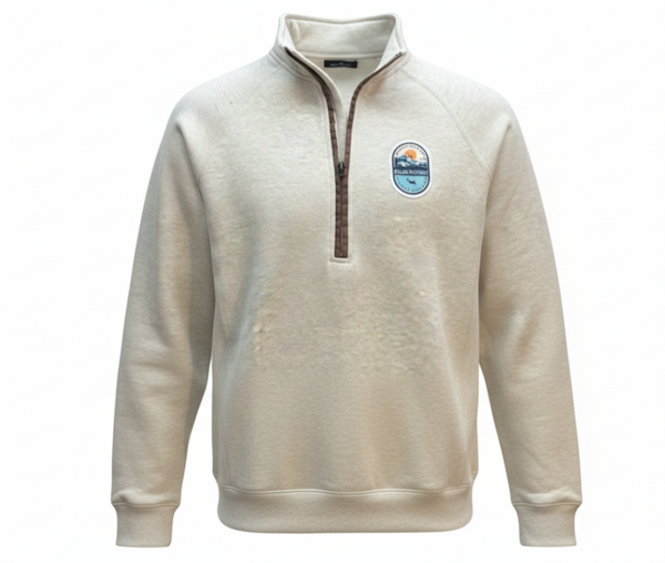 Beulah Outdoors Half Zip logo sweatshirt